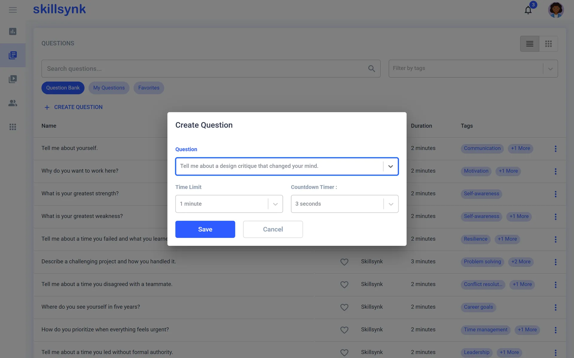 Adding a custom practice question.