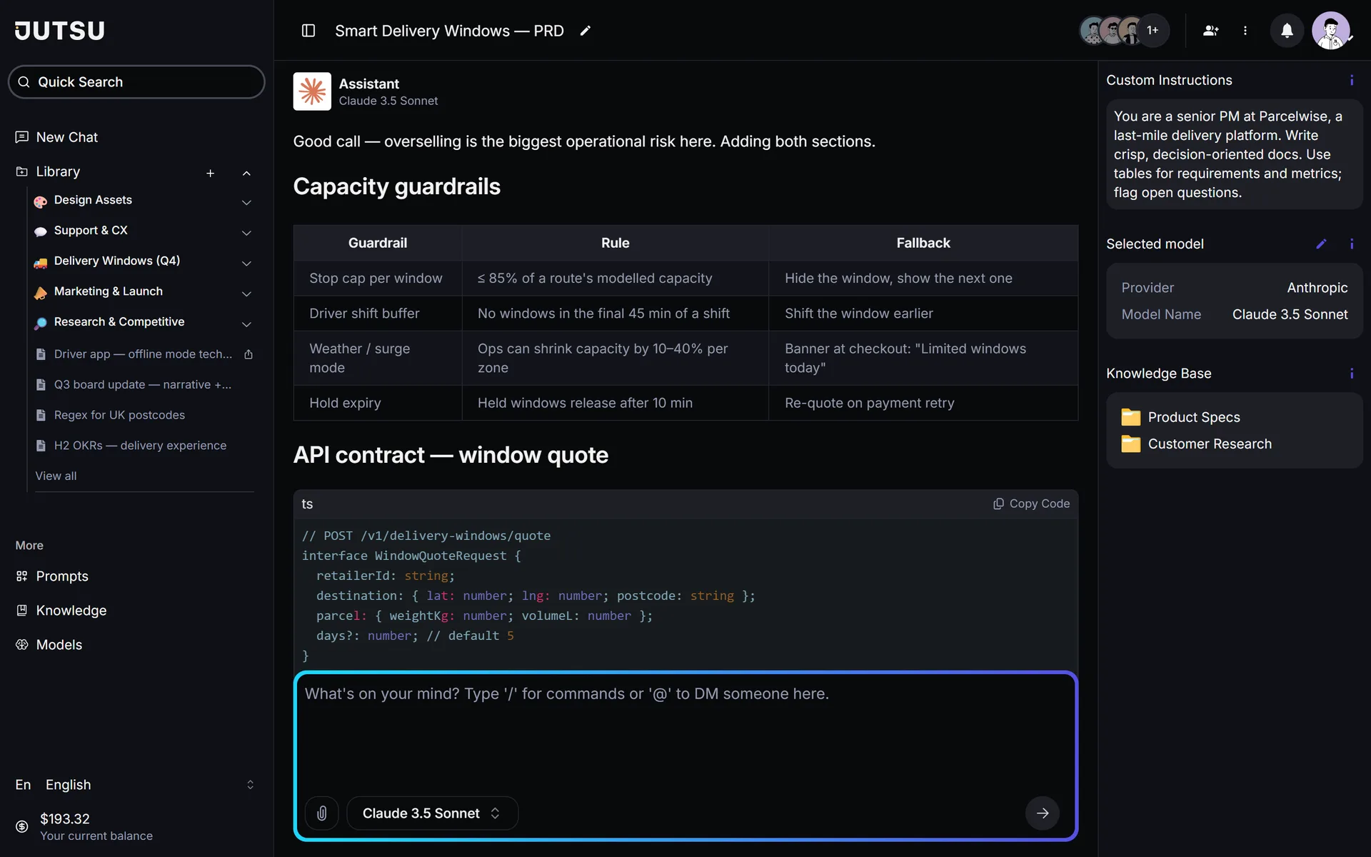 Jutsu Workspace | Multi-Model AI Workspace screenshot