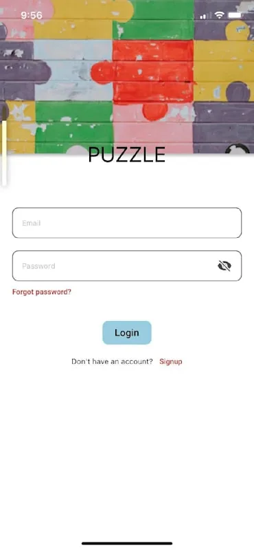 Slow Puzzle: Sign-in in the app.
